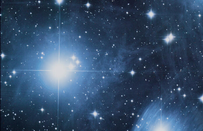 Zoom into the Pleiades 