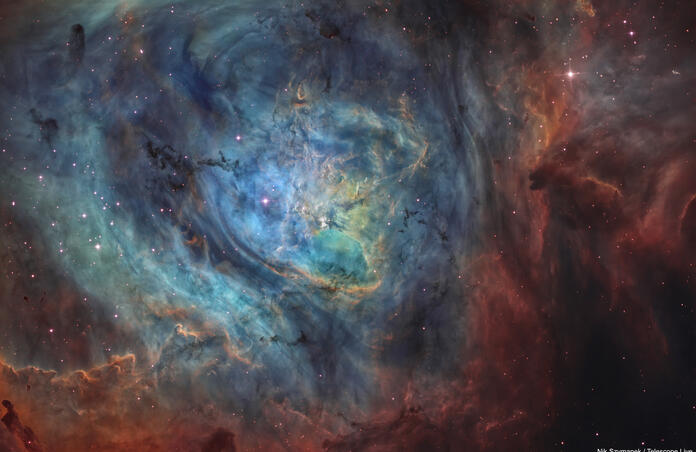 M8 Lagoon Nebula with CHI-1 CMOS