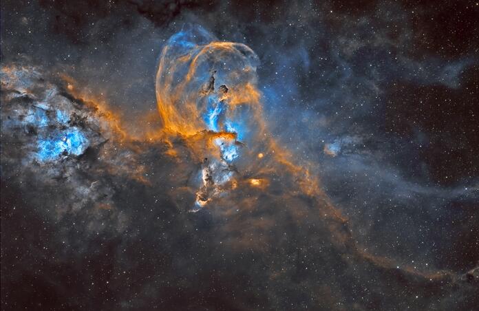 NGC3576, aka Statue of Liberty nebula