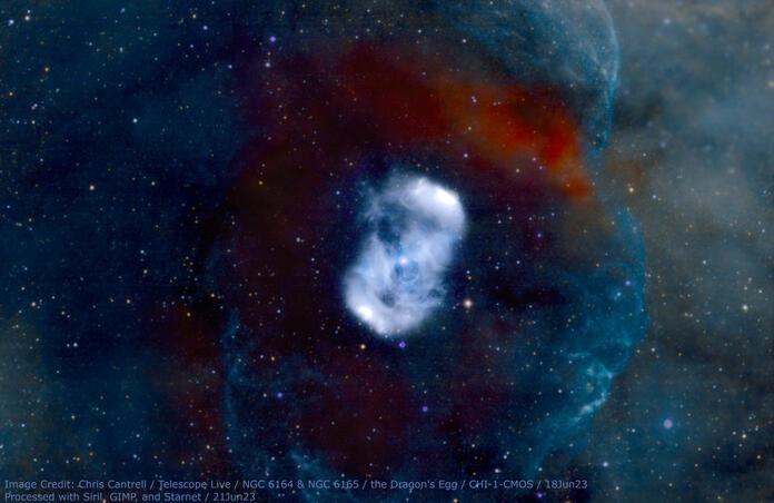 NGC 6164 and 6165 the Dragon's Egg