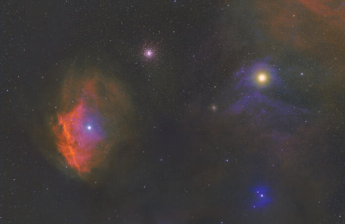 THE SQUARE 'ANTARES - M4 - ALNIYAT - IC 4605'