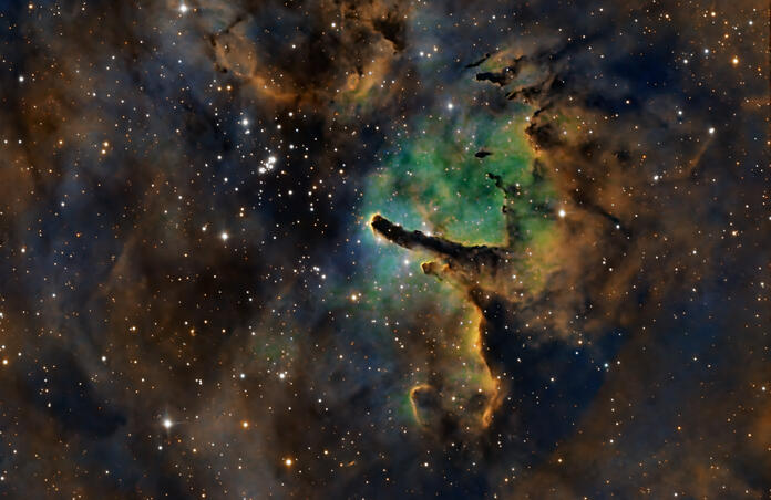 NGC6823 Emission Nebula in Vulpec