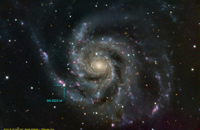 Supernova SN 2023 ixf in M101