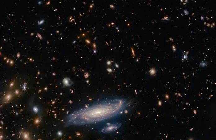 group of galaxies observed by JWST