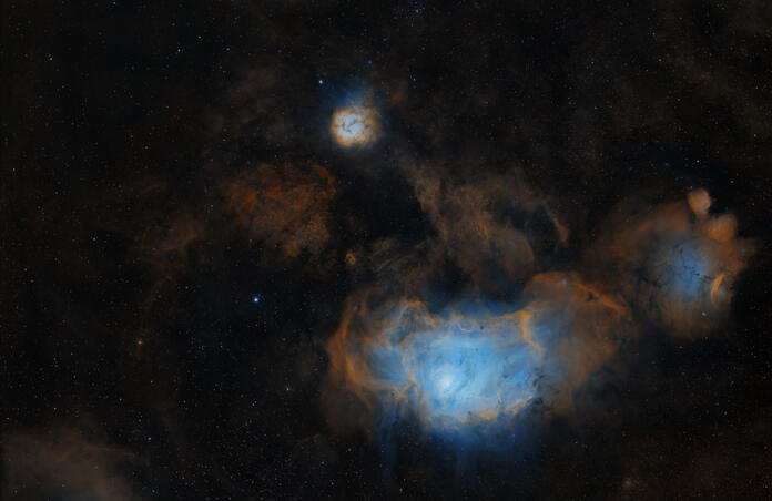 trifid and laggon nebula (M8 & M20 )