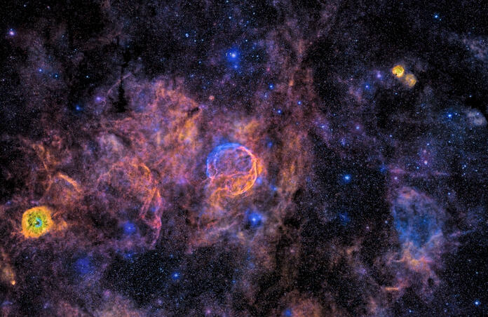 Abell 85 - Supernova Remnant SHO (starless and cropped versions inside)