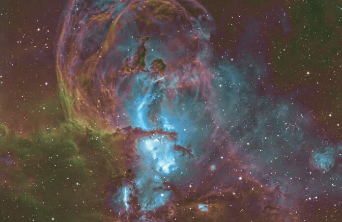 NGC 3576 Statue of Liberty Nebula