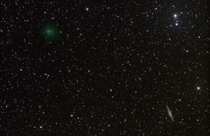 Comet 103P/Hartley and NGC 891