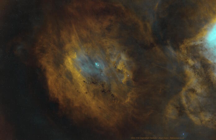 Sh2-119 The Clamshell Nebula