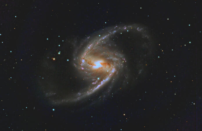 NGC 1365 in Fornax - Great Barred Spiral Galaxy