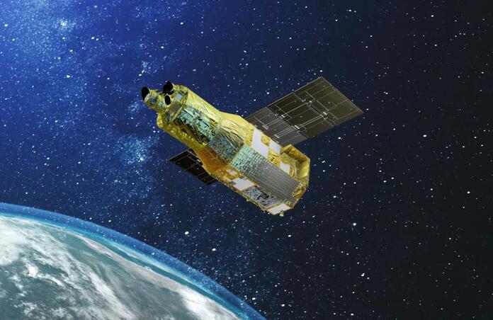 artists impression of XRISM spacecraft