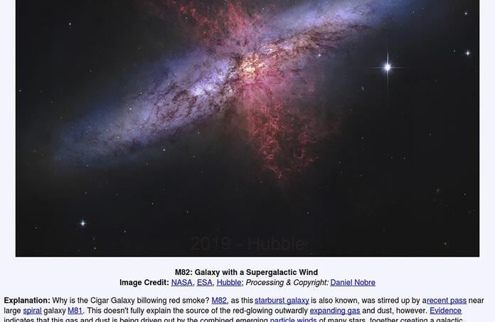 Messier 82 - NASA APOD :-)