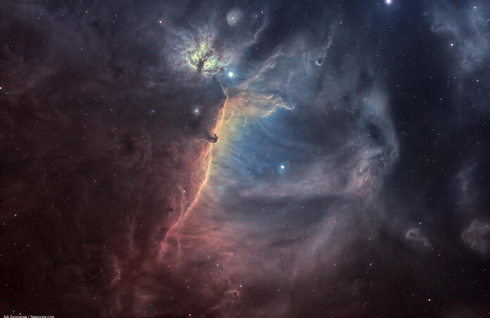 Horsehead Nebula Widefield SHO