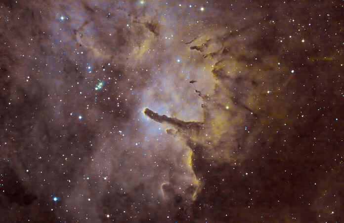 SH2-86 a faint emission nebula