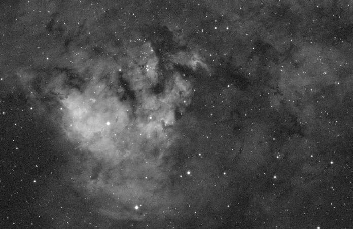 NGC 7822 - central region in H-Alpha