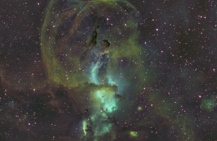 NGC 3576- Statue of Liberty Nebula
