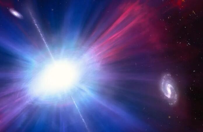 An artist's impression of the LFBOT exploding in the space between galaxies