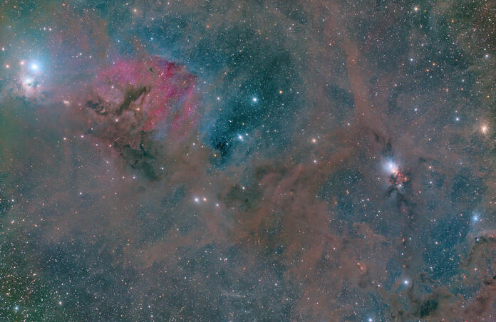 Dust in Perseus (IC 348 & NGC 1333)