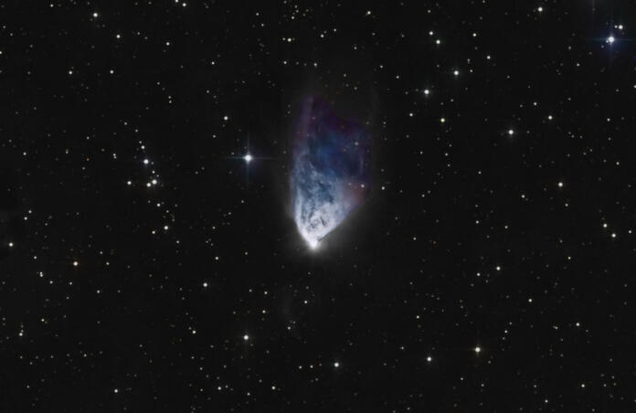 NGC 2261 (Hubble's Variable Nebula) is a variable nebula located in the constellation Monoceros