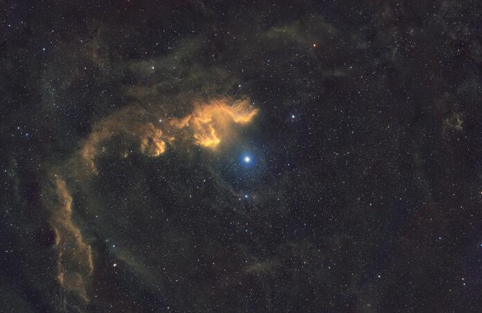 IC 63 The Ghost of Cassiopeia and her Shroud