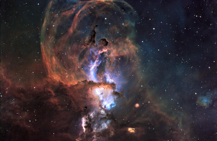 NGC3576 Emission Nebula (Statue of Liberty)