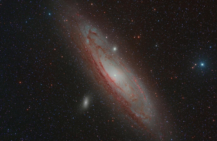 Andromeda Galaxy (M 31) - Ha LRGB