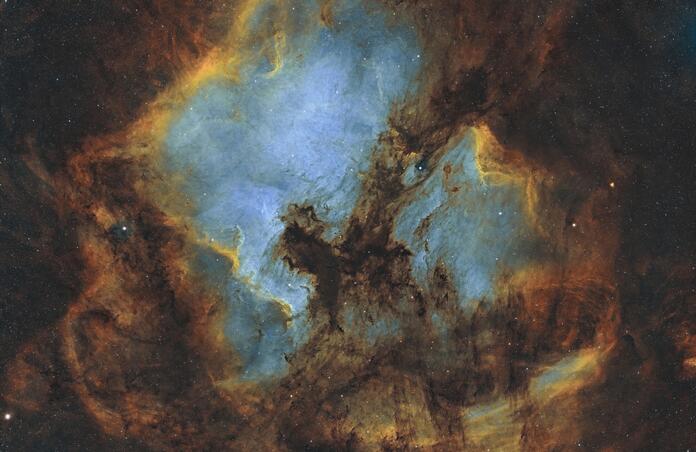 North American and Pelican Nebula's SHO