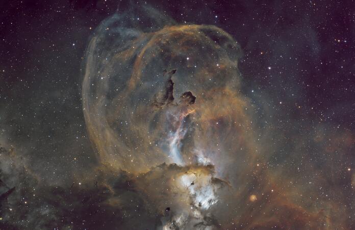 NGC 3576 (Statue of Liberty Nebula)