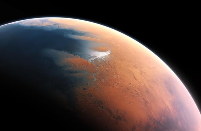 Artists impression of Mars 4 billion yrs ago