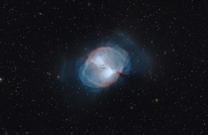 M27 Dumbbell Nebula in HOO