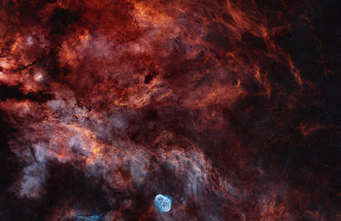 NGC 6888 - Crescent nebula widefield