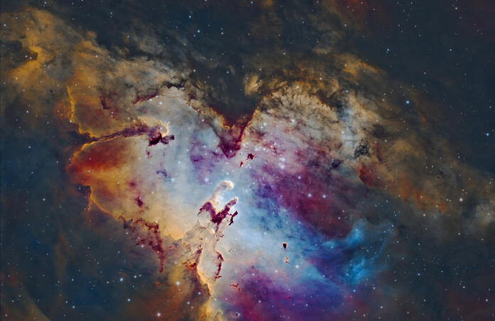🦅 The Eagle Nebula - Pillars of Creation 🦅