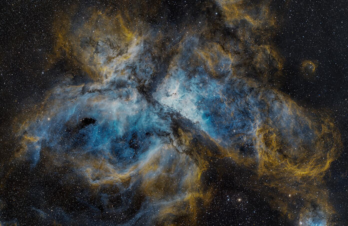 NGC3372 Carina Nebula in Hubble Palette