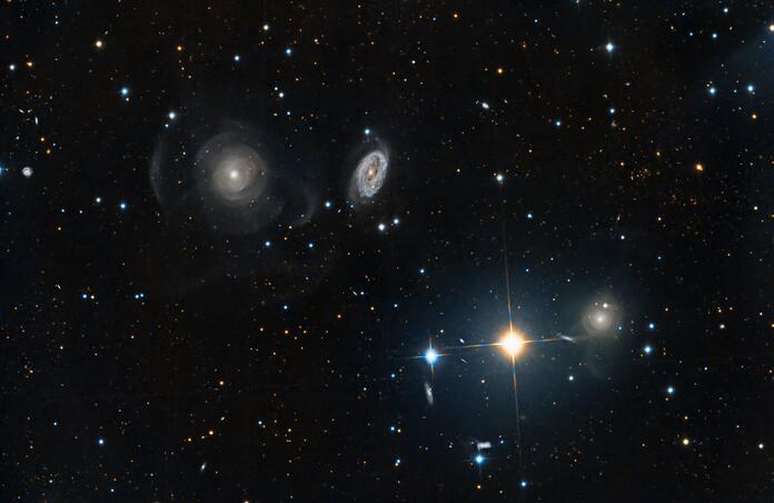 NGC474 Lenticular Galaxy with friends