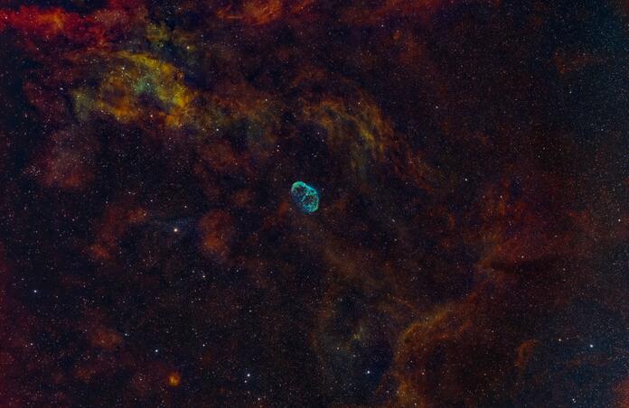 Crescent Nebula Widefield