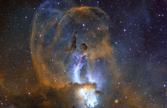 NGC3576 - Bright Emission Nebula in Carina
