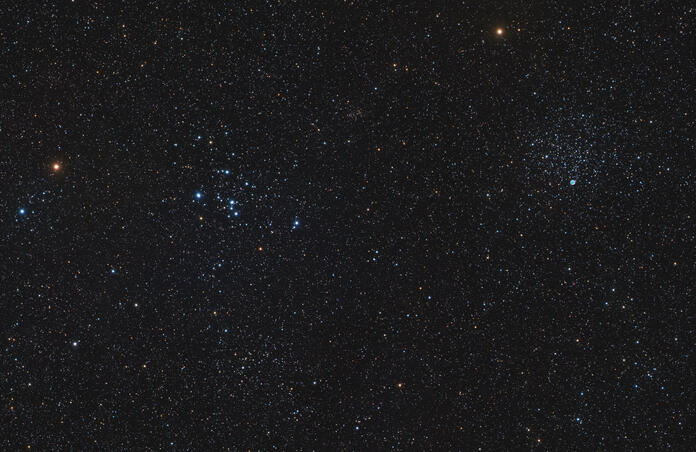 M46, M47 and planetary nebula