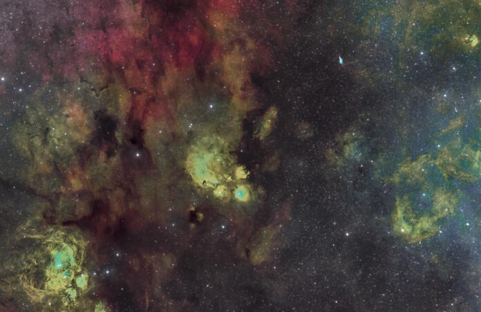 NGC6334 - CAT'S PAW NEBULA - WIDE FIELD