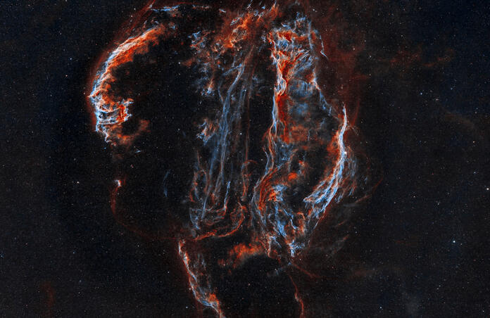 Cygnus Loop (HSO Tricolor)