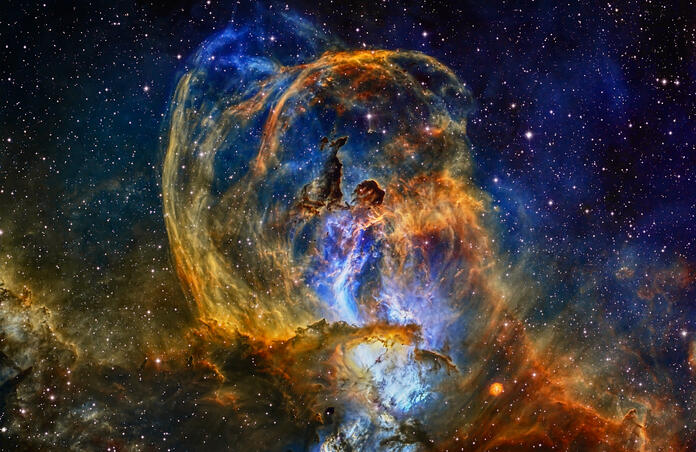 NGC 3576 STATUE OF LIBERTY NEBULA