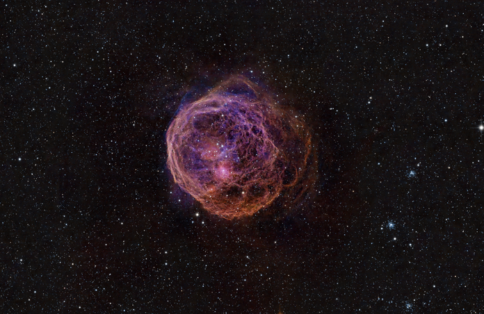 Emission Nebula (Henize 70) in the Large Magellanic Cloud