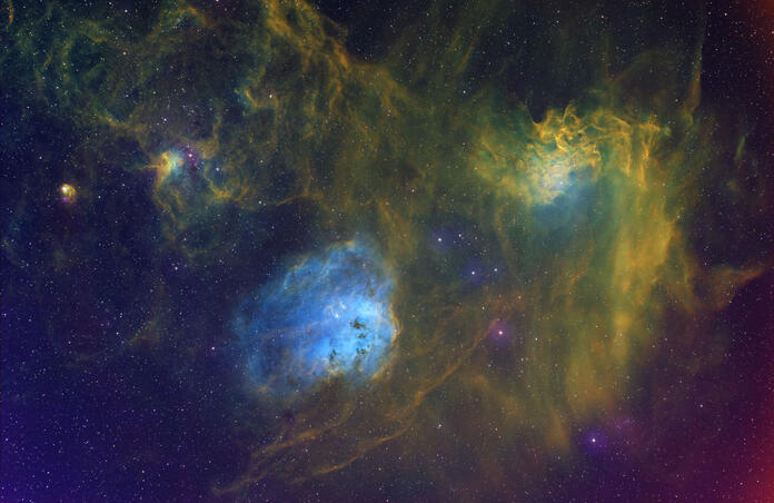 Auriga nebula in SHO