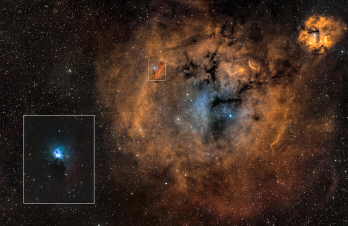 RCW 27 with NGC 2626 inset...