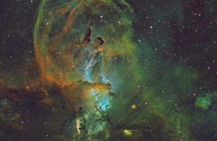 NGC 3576- Statue of Liberty