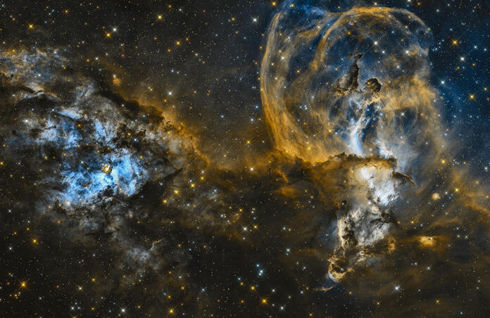 NGC 3576 and NGC 3603