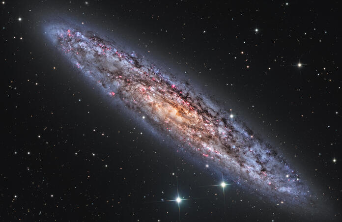 Sculptor Galaxy with Ha