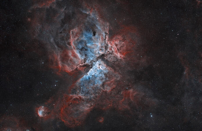 Eta Carinae nebula (HOO Tricolor blend)