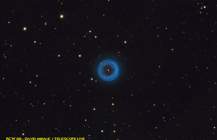 RCW 100 - planetary nebulae - NEW data