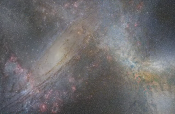 Andromeda during merger
