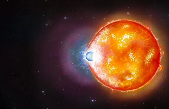Rendition of Stellar Merger